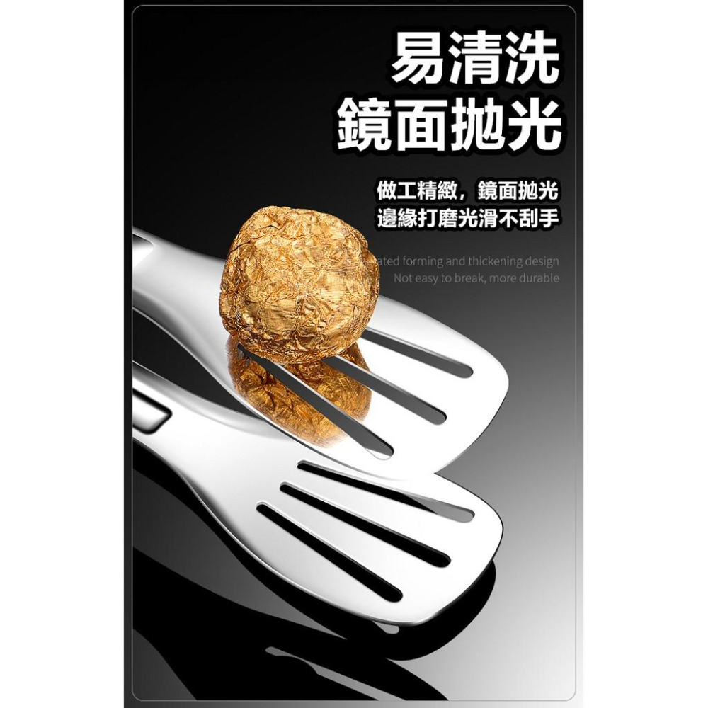 【台灣現貨出貨】不鏽鋼食物夾 304 食品夾 夾子 麵包夾 自助餐夾 烤肉夾 多用途夾 料理 廚房 露營【RS1259】-細節圖9