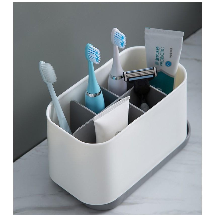 牙刷架 多格牙刷架 可拆卸牙刷牙膏收納架 瀝水架 多格整理架 浴室洗漱用品收納架 牙刷架【RS1023】-細節圖5