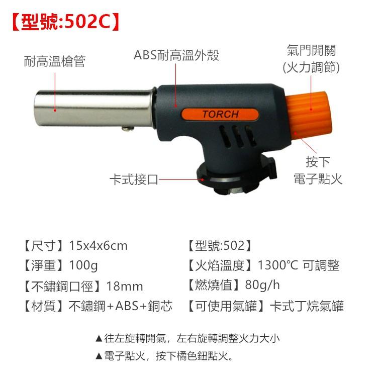 【台灣現貨24h出貨】噴槍 焊槍 電子噴槍頭 可倒置 卡式瓦斯噴槍頭 鋁銅焊絲 焊條 點火槍 露營烤肉【CP023】-細節圖2