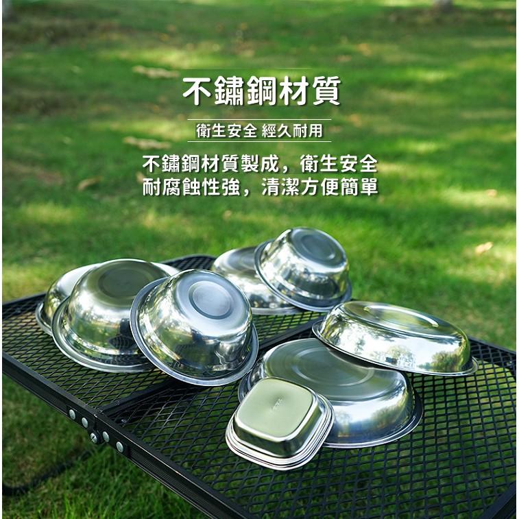 露營鍋具 CLS不鏽鋼碗盤17件組 22件組 贈收納袋 不鏽鋼餐具 碗盤 攜帶式餐具 碗盤組 戶外碗盤【CP058】-細節圖7