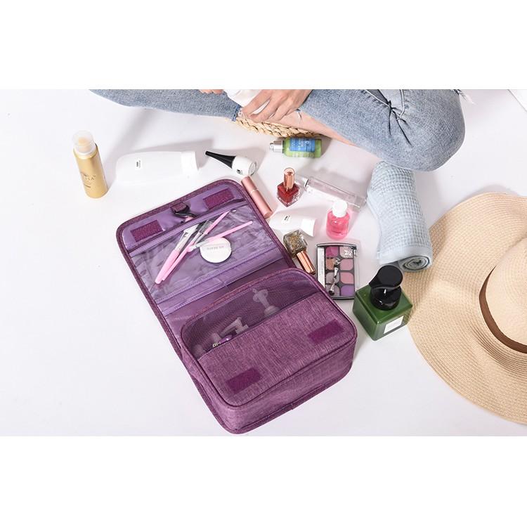 盥洗包 洗漱包 牛津布盥洗包 掛壁盥洗包 收納包 防潑水 壁掛收納 旅行收納 牛津布收納包【RB543】-細節圖7