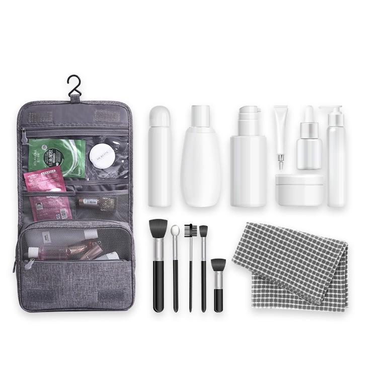 盥洗包 洗漱包 牛津布盥洗包 掛壁盥洗包 收納包 防潑水 壁掛收納 旅行收納 牛津布收納包【RB543】-細節圖8