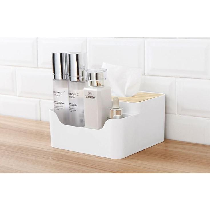 【台灣現貨出貨】衛生紙盒 橡木蓋 遙控器收納 面紙盒 收納盒 手機收納盒 置物盒 桌面收納 居家 衛生紙【RS908】-細節圖3