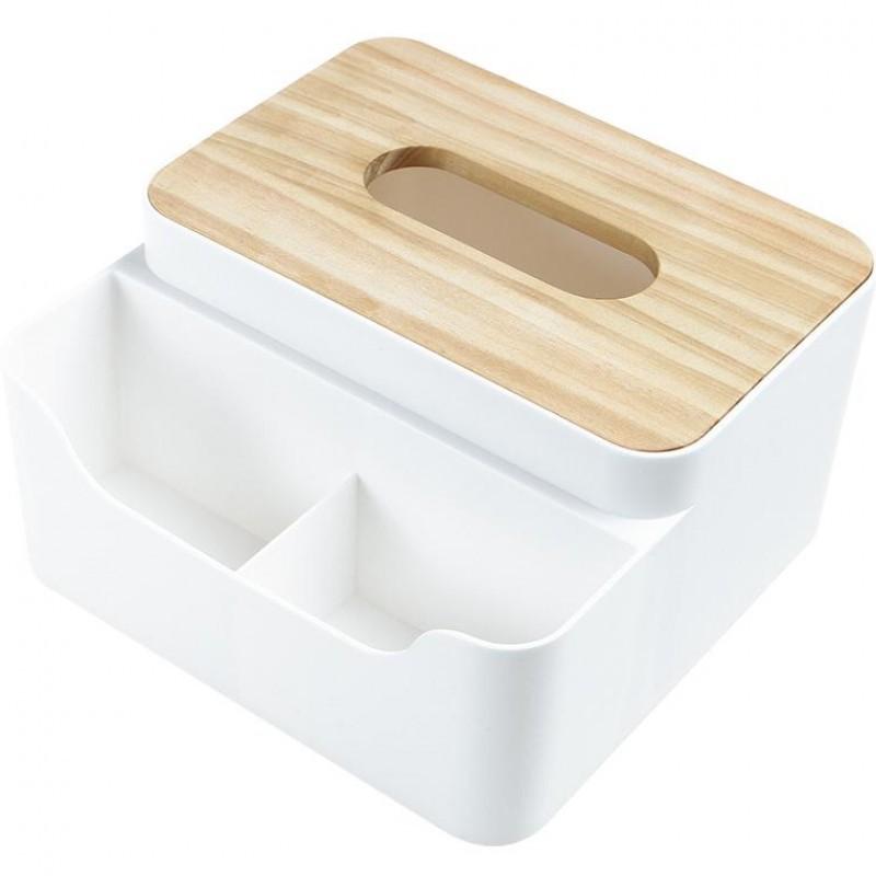 【台灣現貨出貨】衛生紙盒 橡木蓋 遙控器收納 面紙盒 收納盒 手機收納盒 置物盒 桌面收納 居家 衛生紙【RS908】-細節圖8