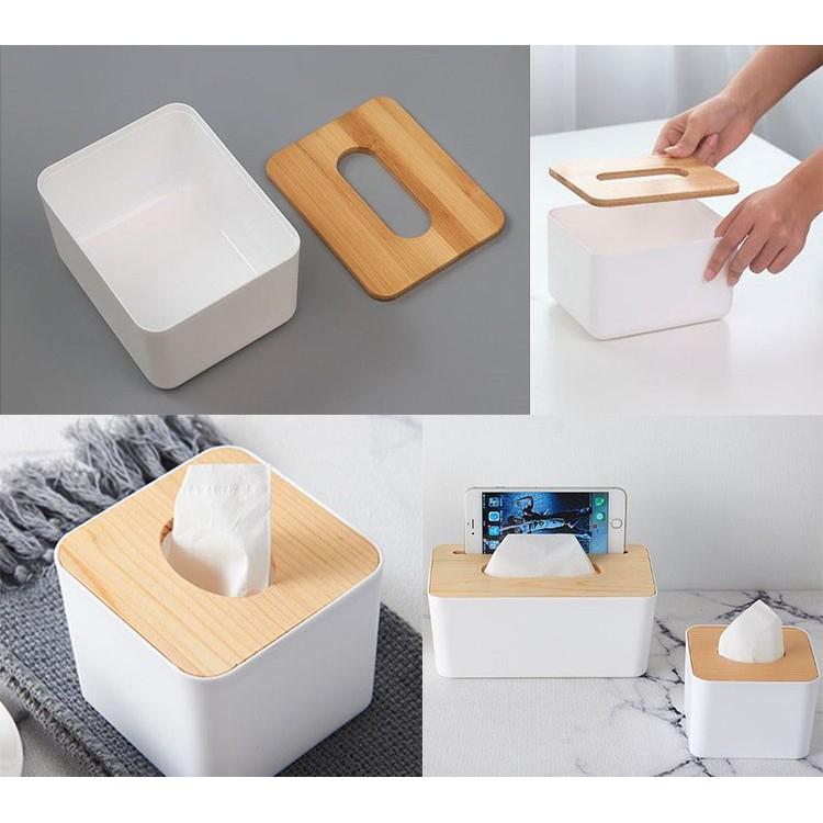 【🏆️熱銷🏆️】衛生紙盒 面紙盒 紙巾盒 正方形 橡木蓋面紙盒 桌面收納 收納 置物 居家【RS915】-細節圖4