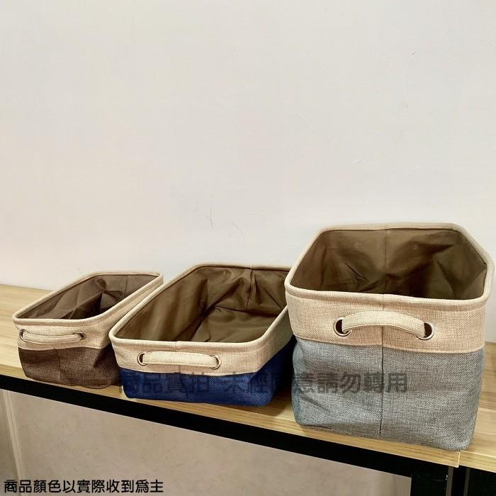 【台灣現貨免運24h出貨】置物籃 收納籃 收納籃棉麻 無印風 Zakka棉麻收納籃 洗衣籃 收納箱 收納袋【RS926】-細節圖4