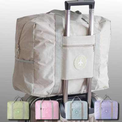 旅行收納袋 飛機圓標行李拉桿包 可摺疊 隨身行李 可登機 大容量 肩背 防潑水 便攜 旅行 收納【RB496】
