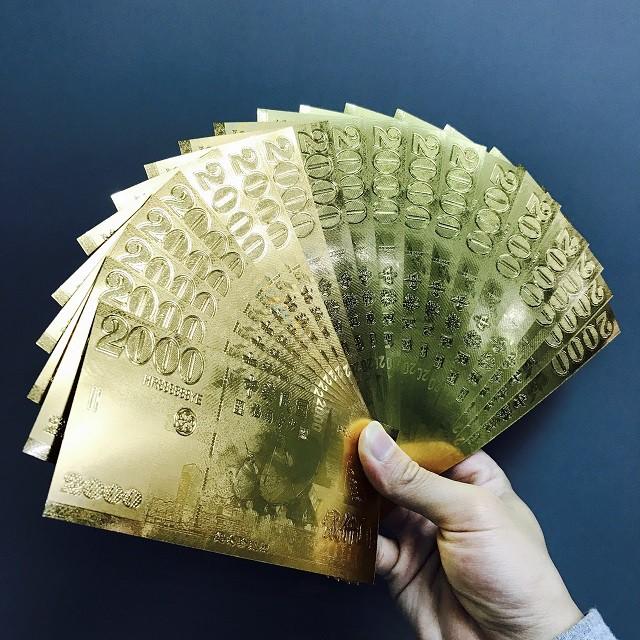 金箔錢母金鈔 招財金箔雙面 台幣千元金母 金箔台幣金鈔 開運 求財 錢母 紅包 招財 年節送禮【ME014】-細節圖7