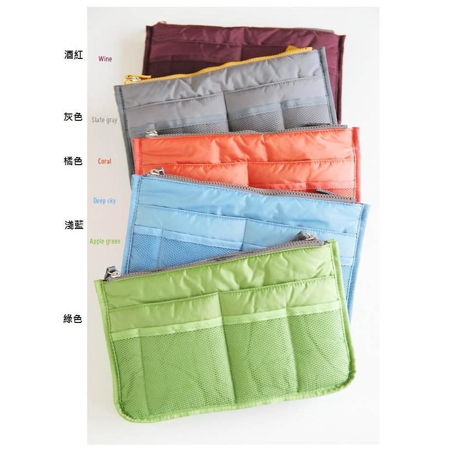 包中包 袋中袋 多功能雙層包中包收納包 雙拉鍊 網狀收納包 防水雙拉式手提收納包 行李箱收納【RB319】-細節圖6
