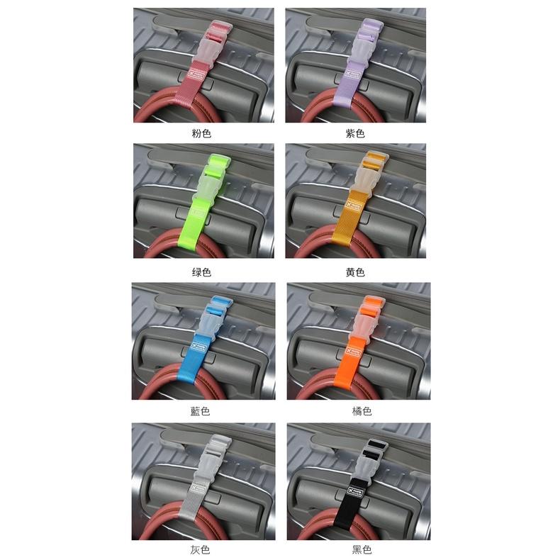 【台灣現貨24h出貨】掛勾 糖果色出國旅行李箱減壓省力掛勾 嬰兒車掛勾拖運包 收納袋【RS344】-細節圖2