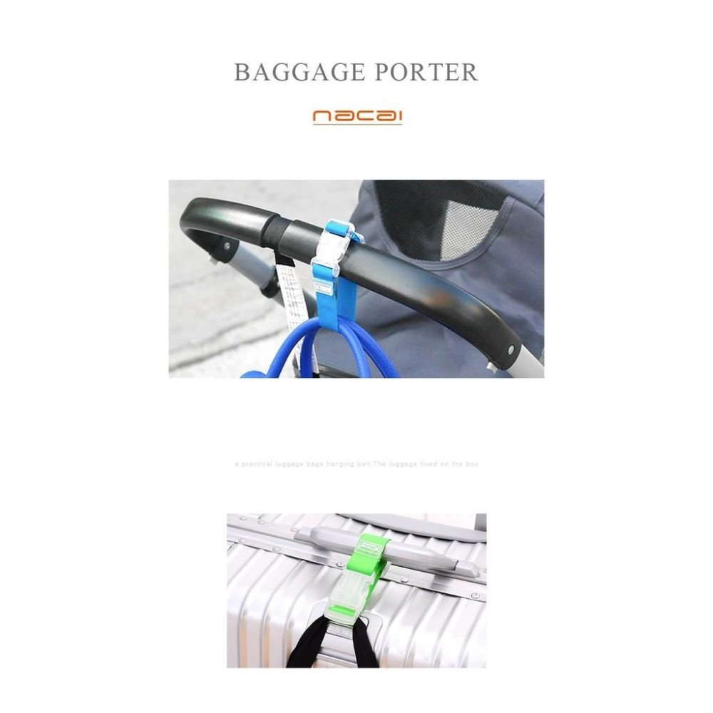 【台灣現貨24h出貨】掛勾 糖果色出國旅行李箱減壓省力掛勾 嬰兒車掛勾拖運包 收納袋【RS344】-細節圖3