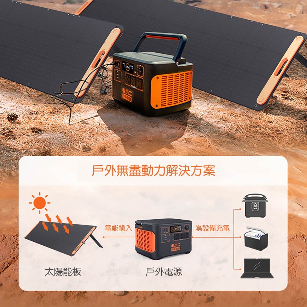 電小二 戶外電源2200高容量522000mAh戶外露營夜市擺攤戶外供電器 DXE2200A-細節圖3