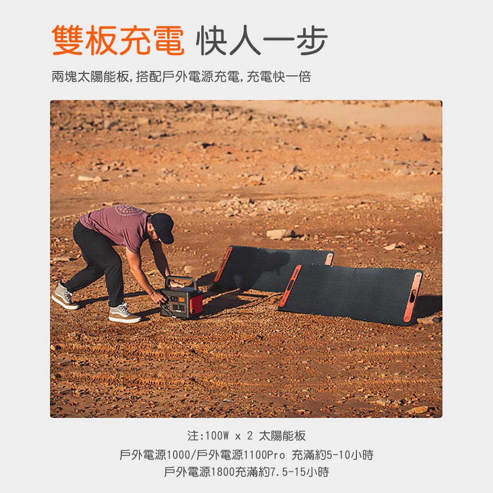 電小二 太陽能板100W DXE100戶外電源專用-細節圖4