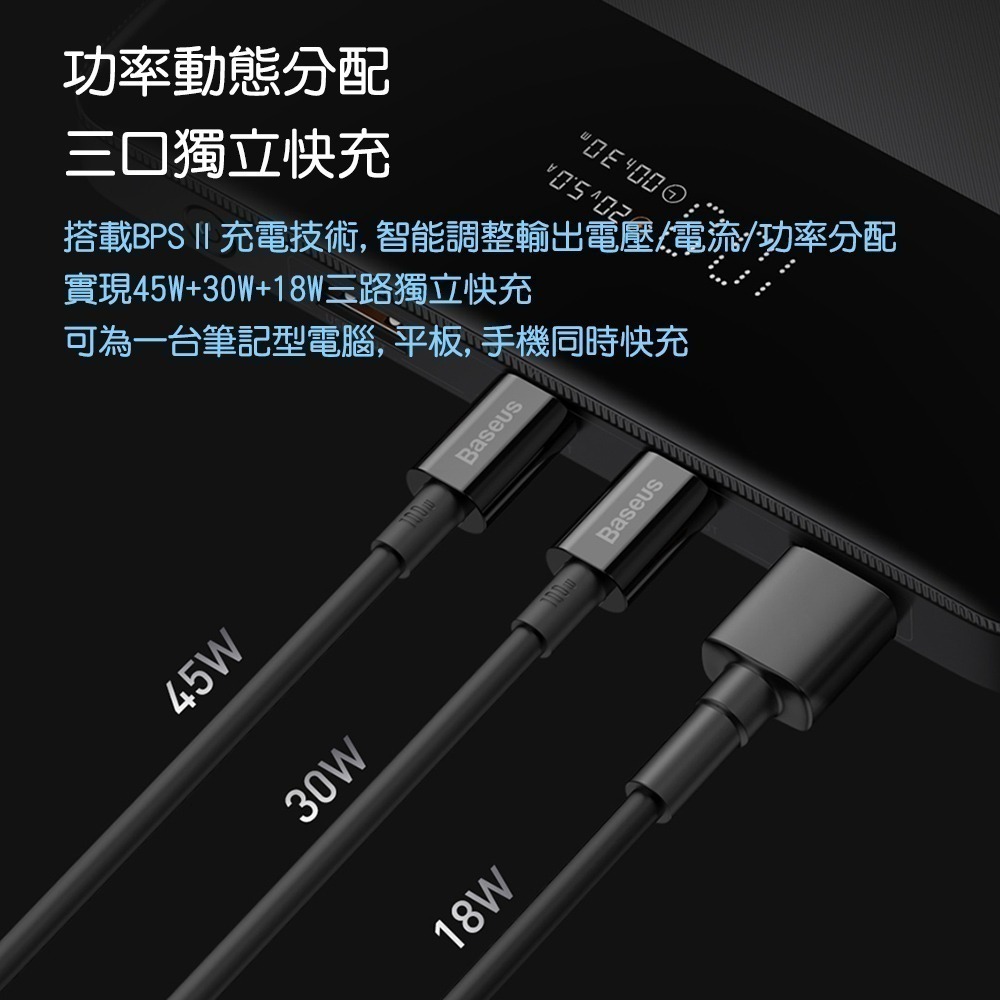 Baseus倍思 布雷德數顯快充行動電源20000mAh PPBLD100-細節圖5