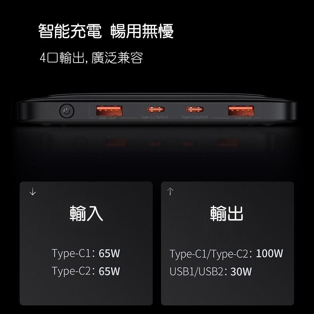 Baseus倍思 布雷德數顯快充行動電源20000mAh PPBLD100-細節圖6