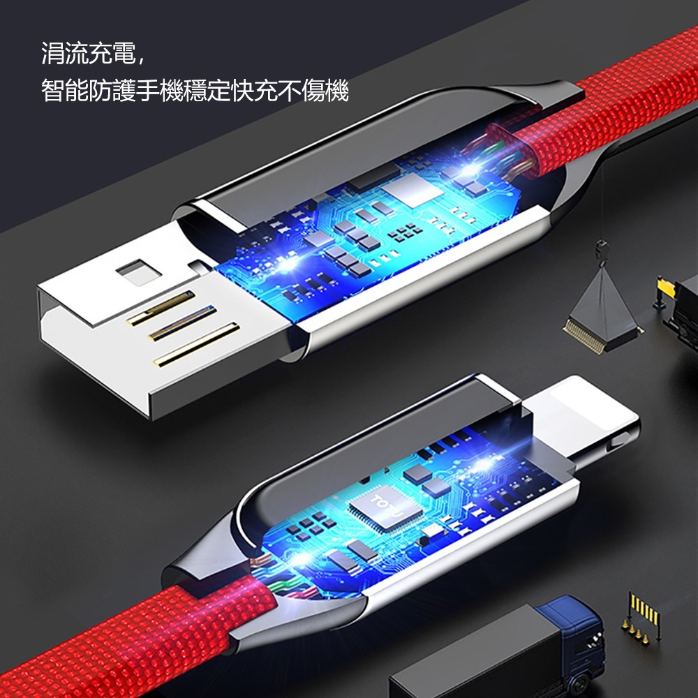 TOTU拓途 星爍系列Lightning快充傳輸數據線1.2M BLA047-細節圖5