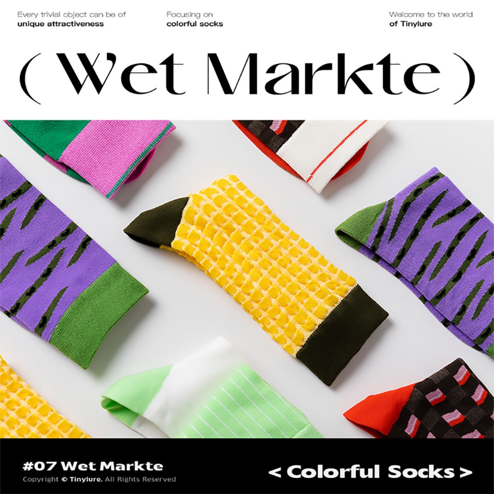 Tinylure Te菜市場系列格子肉肉襪 虎紋豌豆襪 漂浮薯片襪 凹凸玉米襪 條紋蔥蔥襪 童襪 親子襪 潮襪-細節圖6