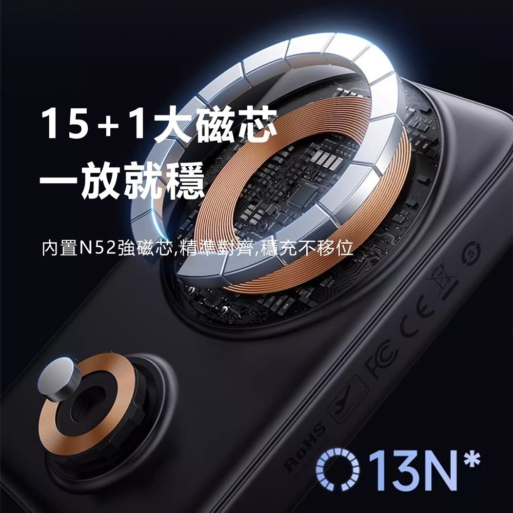 Mcdodo麥多多 隱系列20W 2合1 watch磁吸支架式行動電源10000mAh 38.5Wh MC146-細節圖6