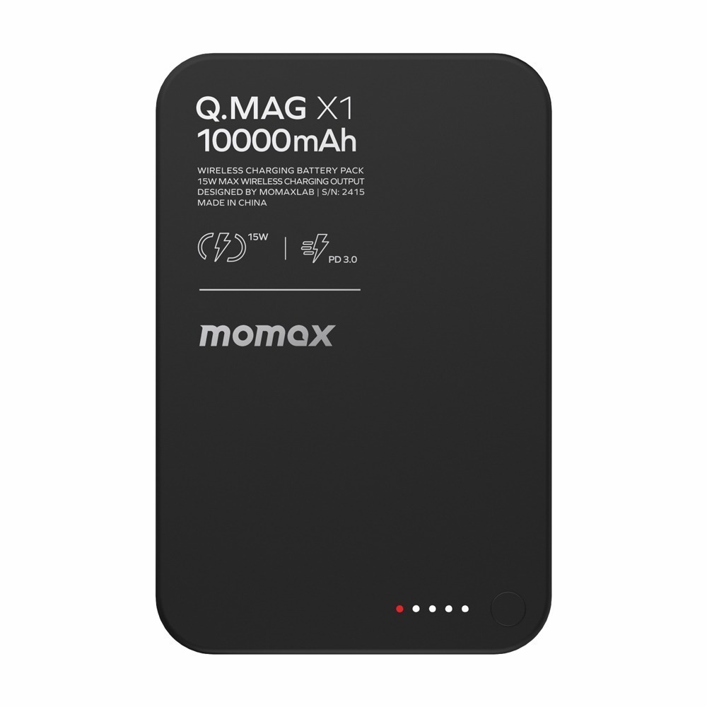 MOMAX摩米士 Q.Mag X 15W金屬碳磁吸快充行動電源10000mAh IP117-細節圖2