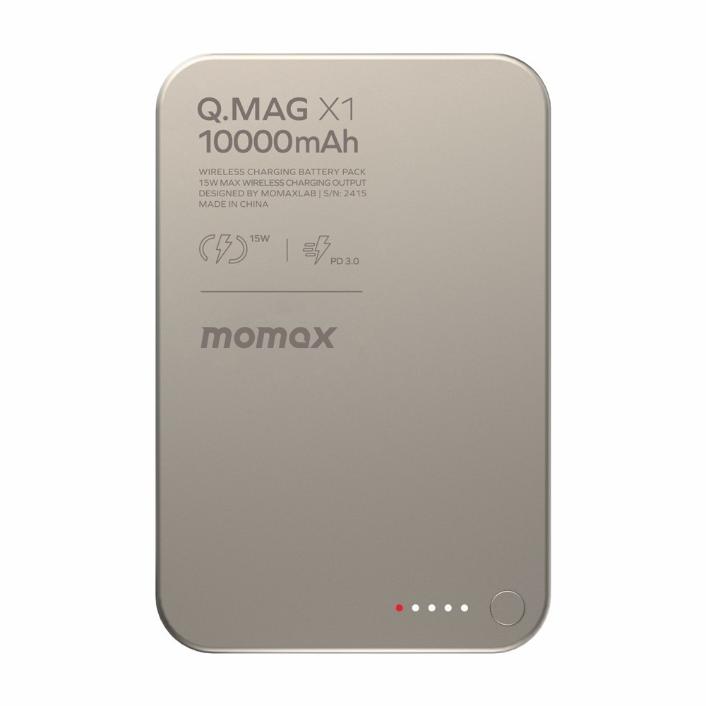 MOMAX摩米士 Q.Mag X 15W金屬碳磁吸快充行動電源10000mAh IP117-細節圖3