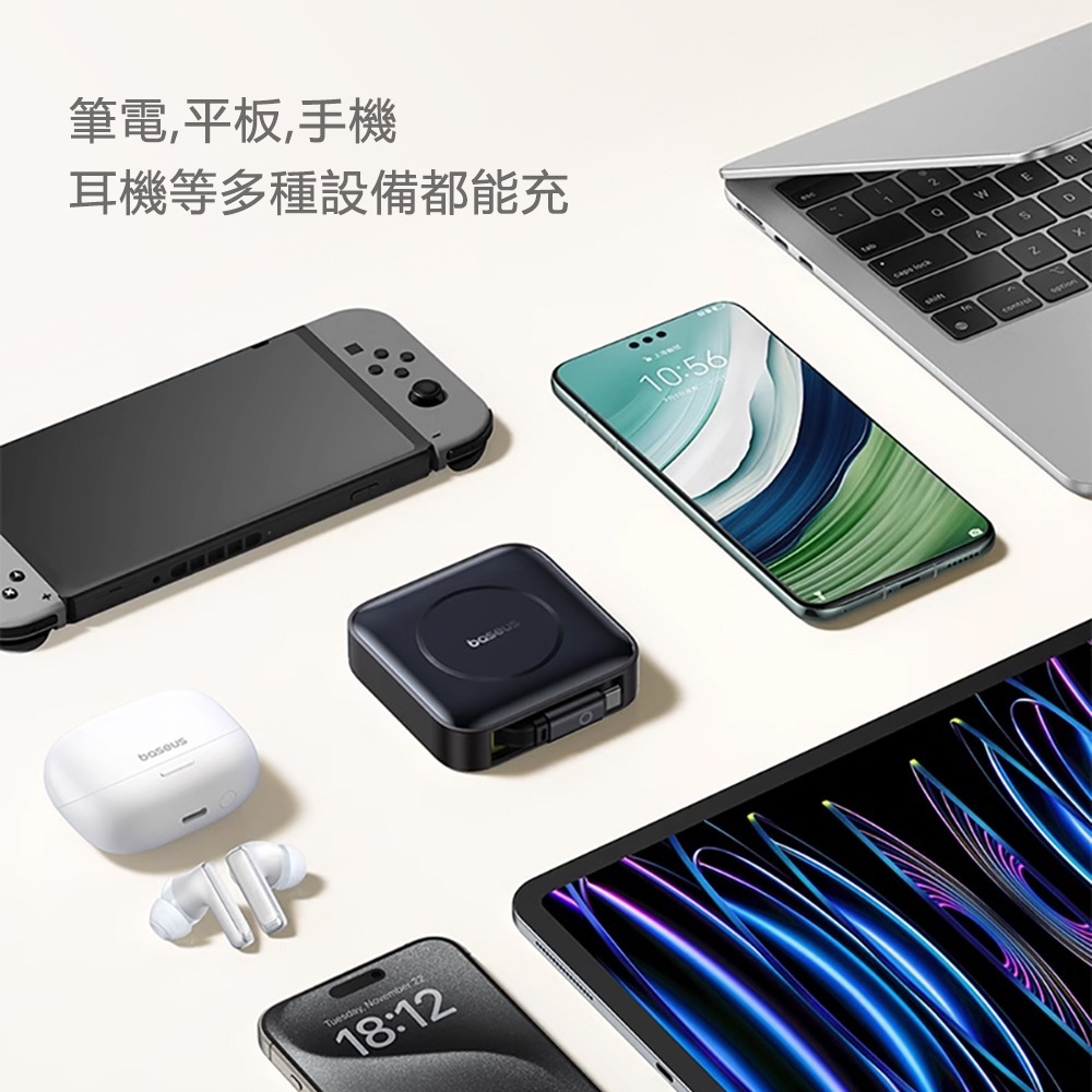 Baseus倍思 Nomos伸縮數據線CB000090 C to C 100W線長1m高速5Gb傳輸-細節圖6