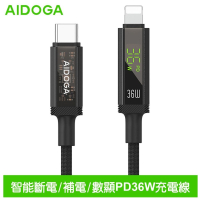 AIDOGA艾迪伽LQ DC4174鎧甲系列三合一 Type-C to Lightning PD智能斷電數顯充電傳輸線