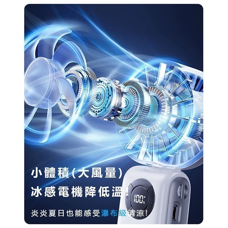 【7-ELEVEN 門市團購】Rtako銳塔克LQ T50手持式桌面式冰敷高速風扇3600mAh-細節圖6