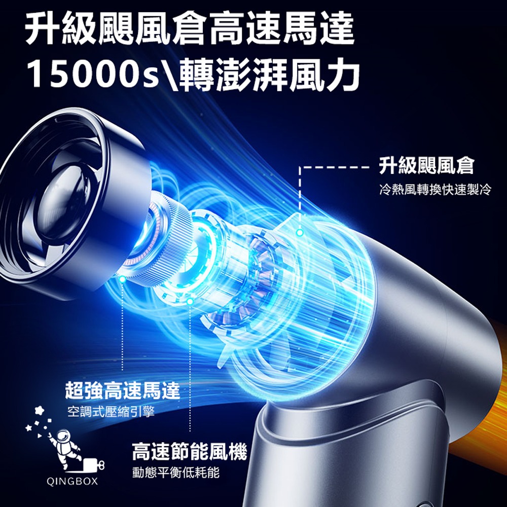 Rtako銳塔克 LQ F71多功能暴力風扇能吹能吸4000mAh-細節圖5