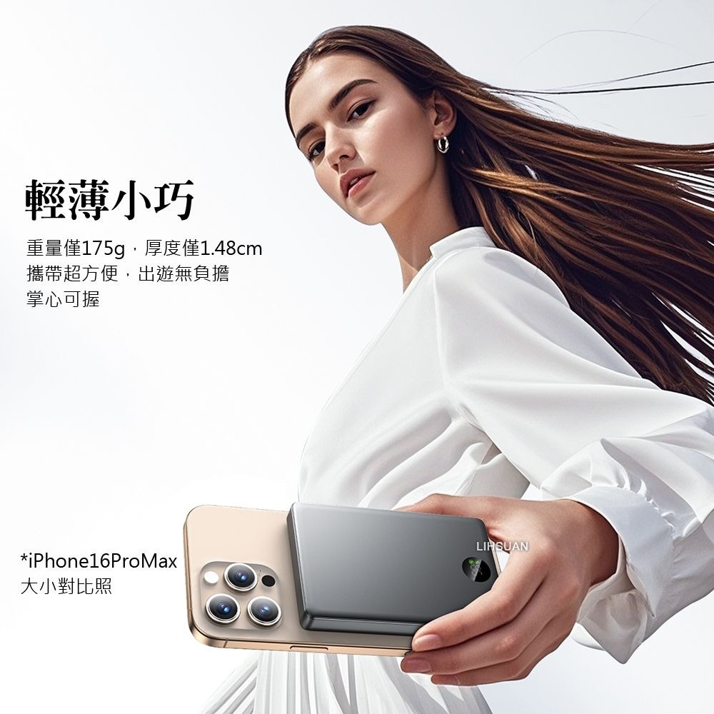 AIDOGA艾迪伽 LQ PB4061星光PowerSmart系列PD雙向快充22.5W智能斷電行動電源10000mAh-細節圖9