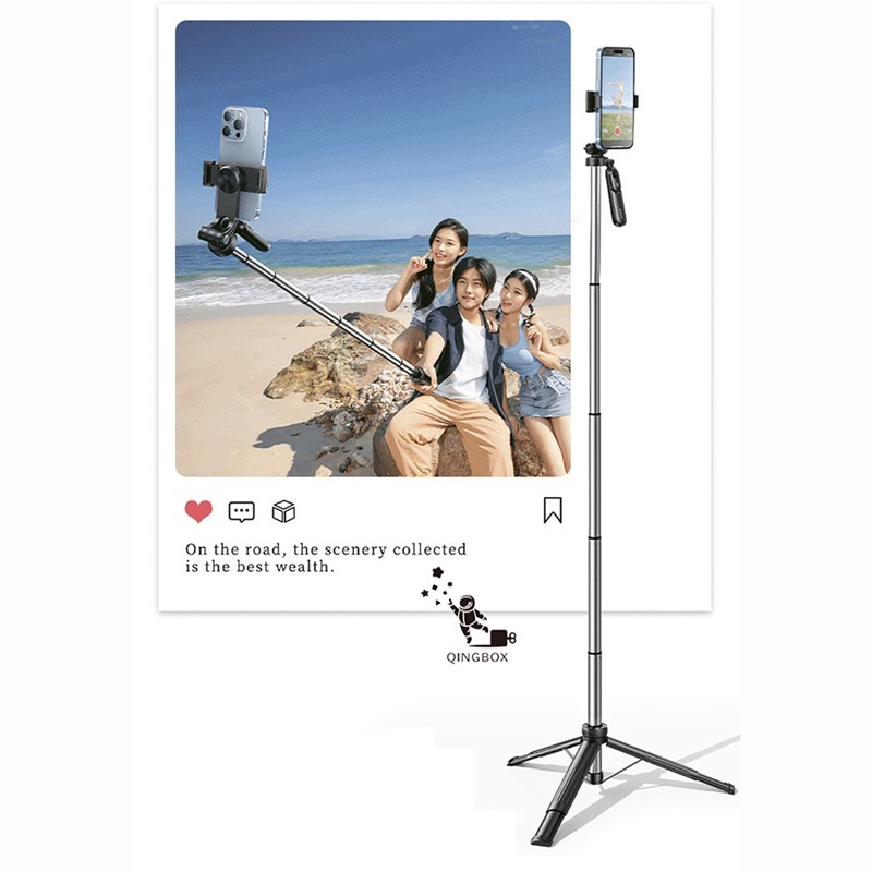 Rtako銳塔克 LQ M17 Pro副手柄超便攜自拍桿1.7m-細節圖4