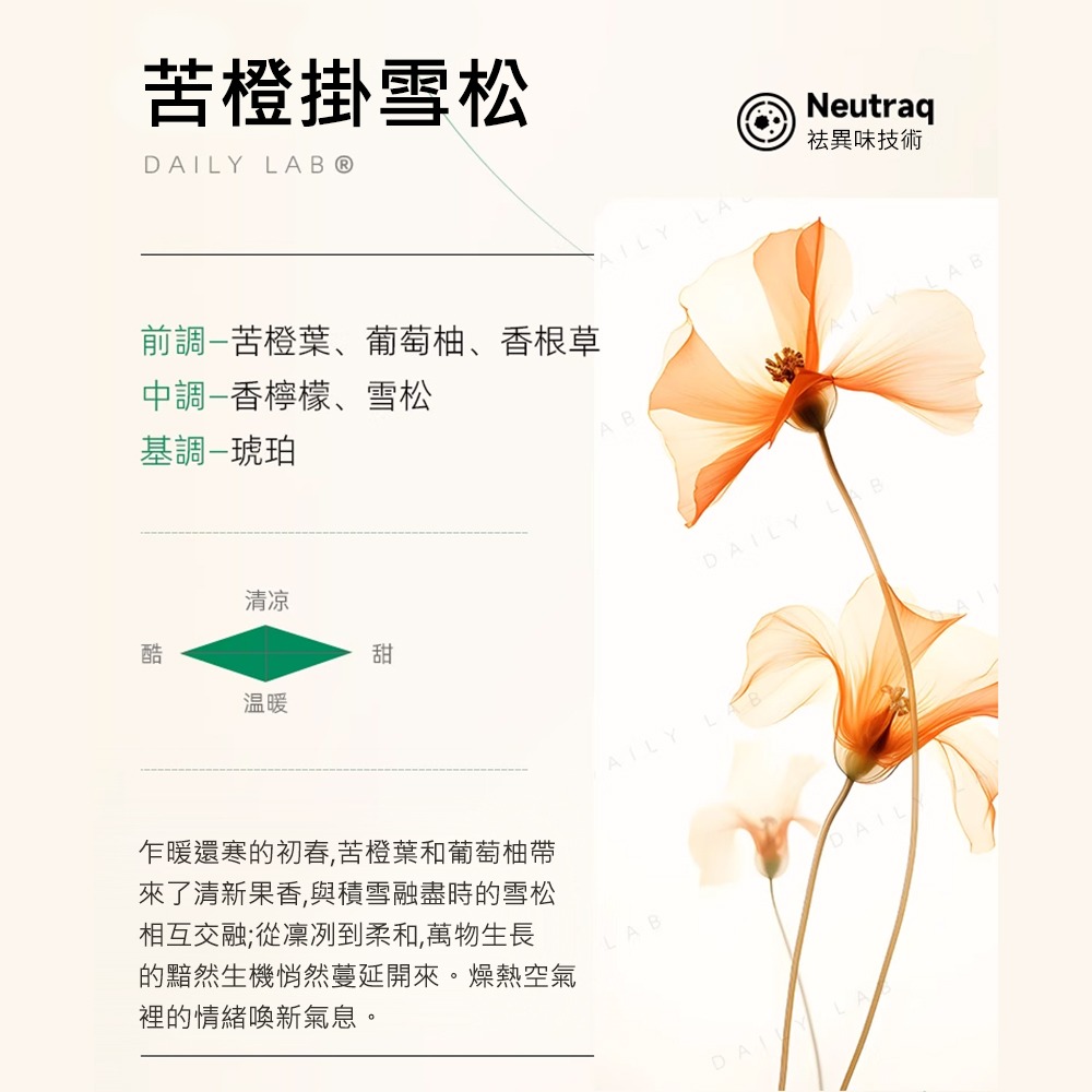 Daily Lab LQ 360°系列車載香氛香片補充包(兩片裝)-細節圖6