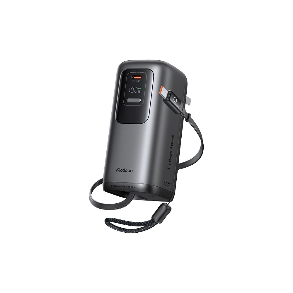 Mcdodo麥多多 MC850 FreeGo 3合1牆插款USB-C伸縮線數顯行動電源10000mAh 45W 37Wh-細節圖11