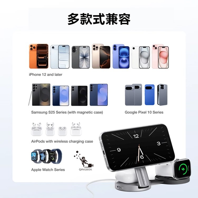EcoFlow 正浩 EFMC3IN1 Rapid Mag 35W 三合一折疊無線充電器-細節圖6