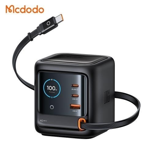 【Mcdodo 麥多多】CH139 LQ FreeGo系列桌面智慧螢幕顯示自帶線快充充電器 GaN 100W A+C-細節圖9
