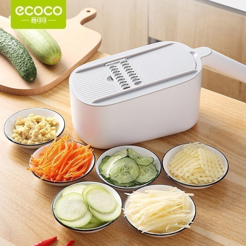 ecoco 意可可 多功能 廚房 切菜器 切絲器 切片器 刨絲器 刨片器 磨蓉器-細節圖10