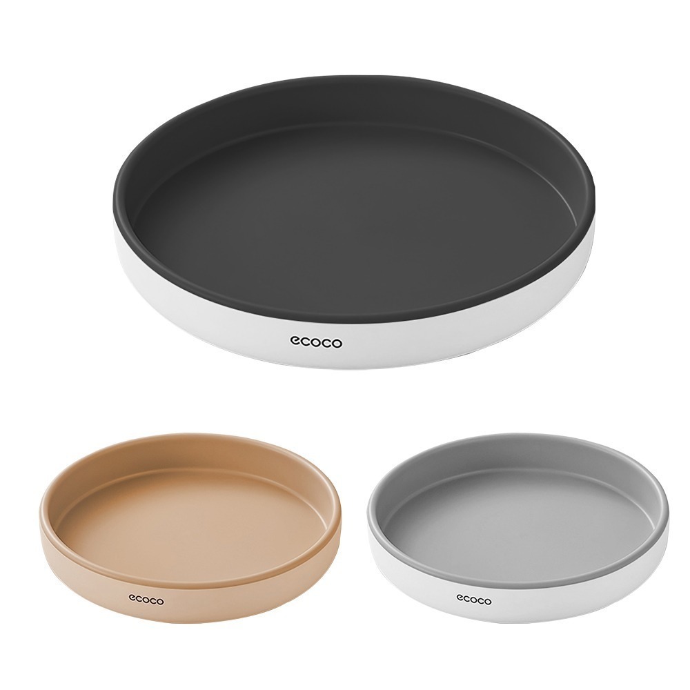 ecoco 意可可｜收納盒 360度旋轉 收納盤 旋轉收納盒 旋轉收納盤 調味料收納盒 化妝品收納盒 旋轉盤-細節圖2