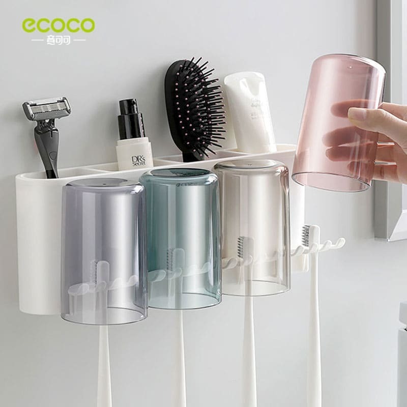 ecoco 意可可 牙刷架漱口杯 漱口杯 杯子 水杯 炫彩 牙刷杯 牙刷架 漱口水杯 牙刷漱口杯-細節圖8