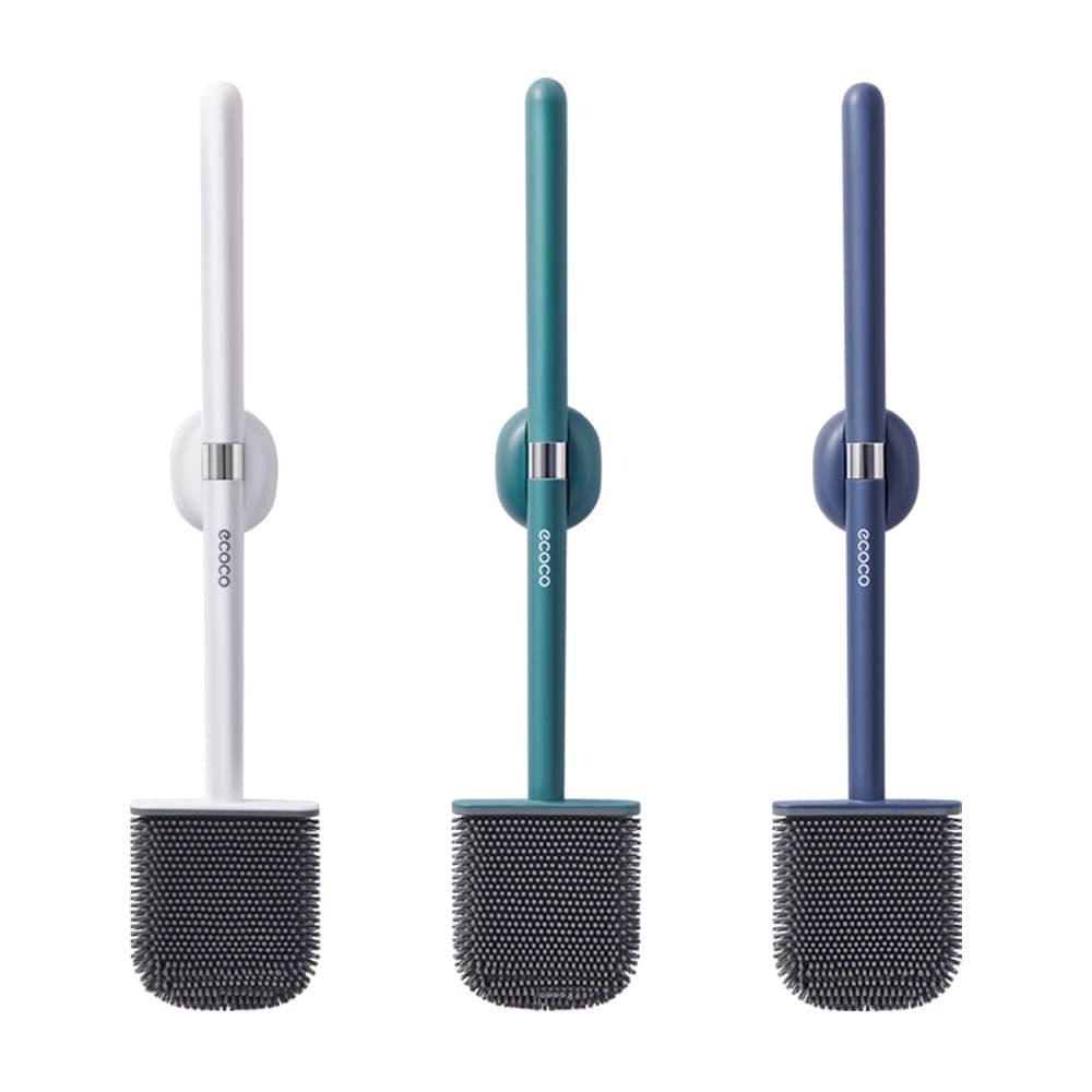 ecoco 意可可 吸磁式 馬桶刷 清潔刷 廁所刷 彎曲刷頭 TPE 扁形刷 地板刷 壁掛馬桶刷 浴室馬桶刷 角落刷-細節圖2