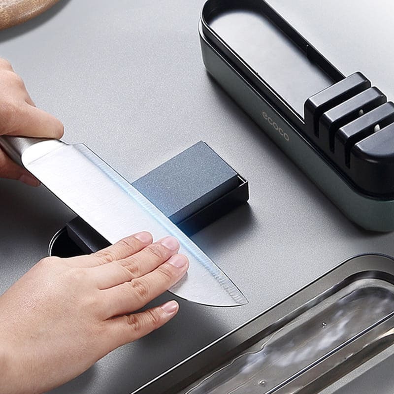 ecoco 意可可 磨刀 高精度磨刀器 附帶磨刀石 磨刀器 磨刀石 多刀適用 四段精磨 磨刀工具-細節圖10