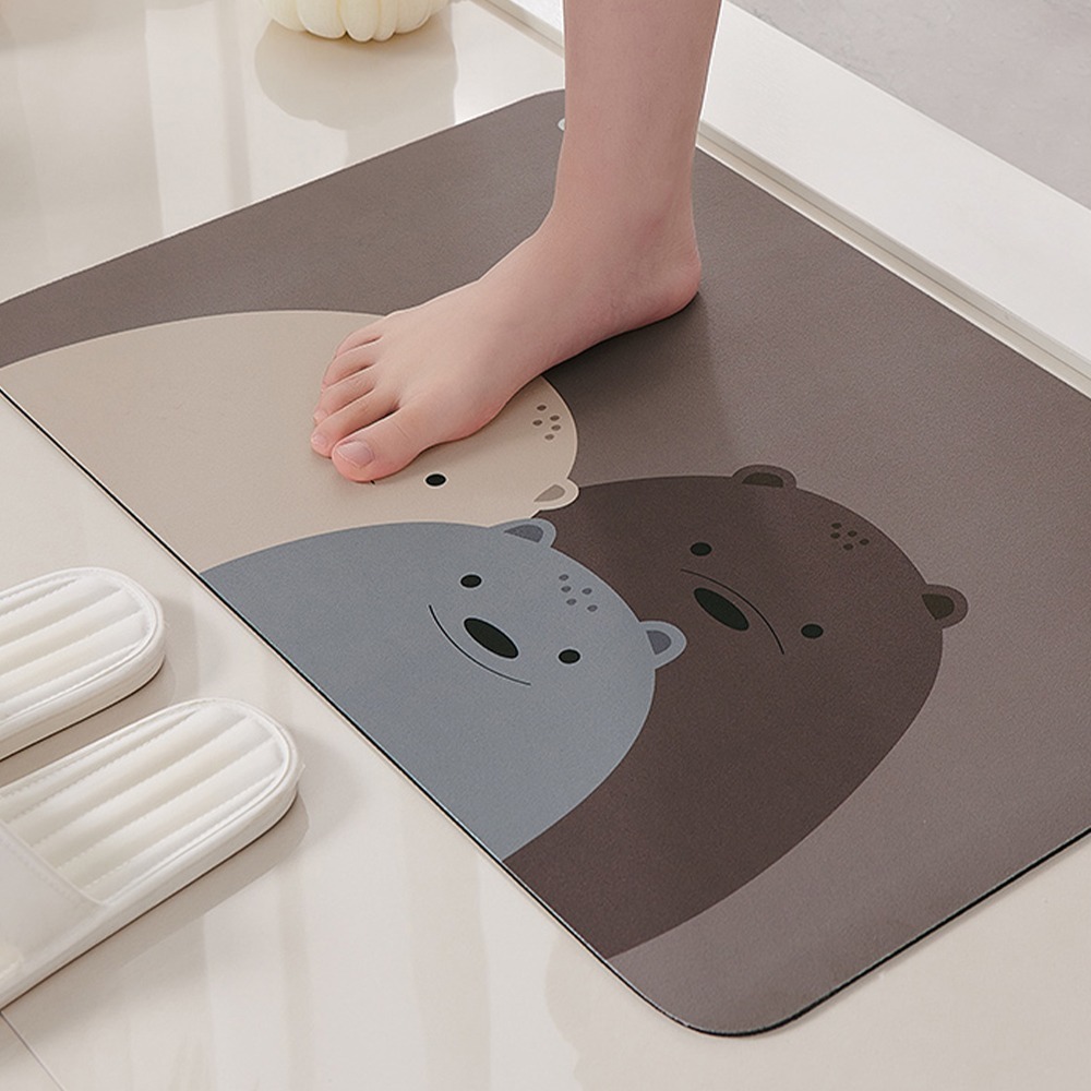 ecoco 意可可 硅藻土 吸水地墊 地墊 地毯 浴室地墊 腳踏墊 矽藻泥 吸水墊 廚房地墊 防滑第墊 軟地墊 防滑-細節圖8