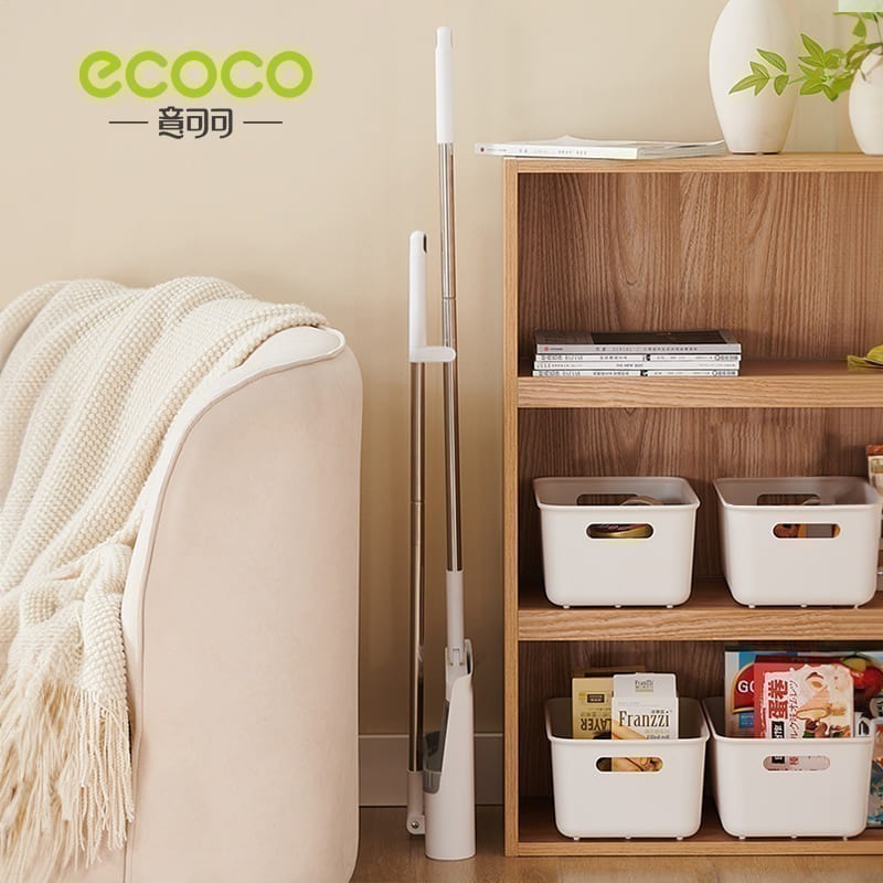 ecoco 意可可 掃把 畚斗 畚箕 掃把組 清潔 站立式 掃除用具 掃把畚箕組 掃具 刮毛 梳齒畚斗 免沾手掃把-細節圖9