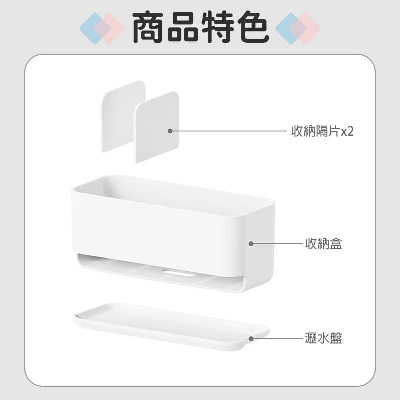 樂藝思｜瀝水置物盒 收納盒 瀝水架 置物架 瀝水籃 菜瓜布架 海綿收納 餐具盒 廚房 浴室 置物 收納 瀝水盒 瀝水盤-細節圖4