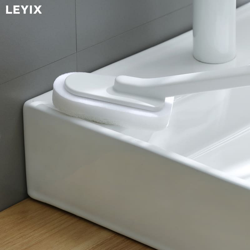 樂藝思｜清潔刷 可換刷頭 馬桶刷 廁所刷 地板刷 百潔刷 海綿刷 長柄刷 菜瓜布 玻璃 牆壁 清潔 刷子 縫隙刷-細節圖7