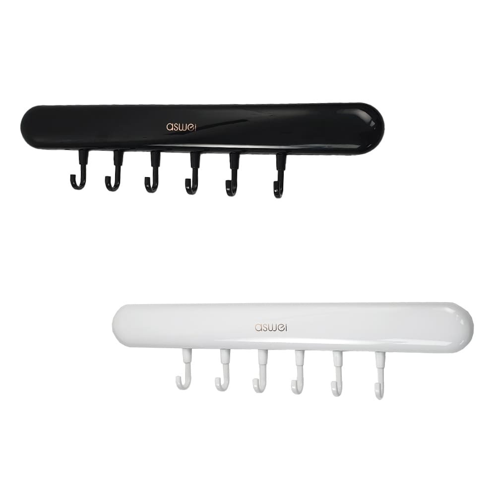 艾思維｜置物排勾 壁掛式 排勾 掛勾 掛鉤 衣帽勾 門後勾 無痕掛勾 牆壁掛勾 活動勾 廚具 置物 收納 門後掛勾-細節圖2