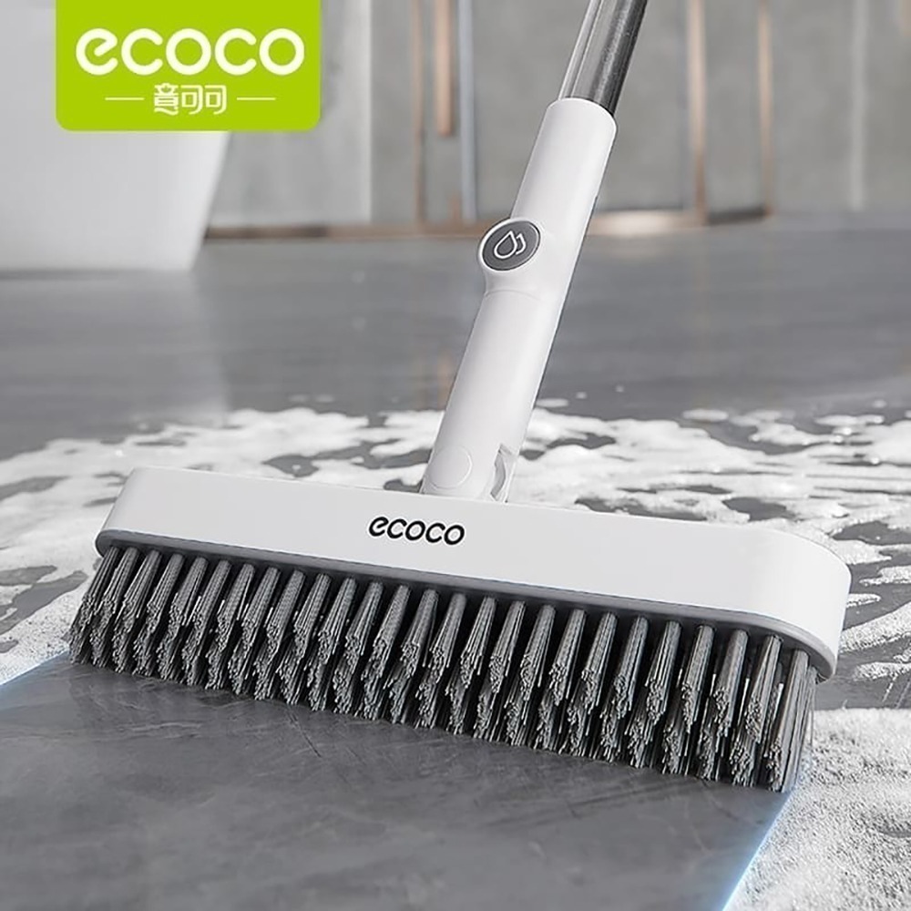 ecoco 旋轉地板刷 縫隙刷 地板刷 清潔刷 刷子 清潔 廁所刷 浴室刷 牆角刷 清潔刷具 地刷 地板清潔刷 V型刷-細節圖9