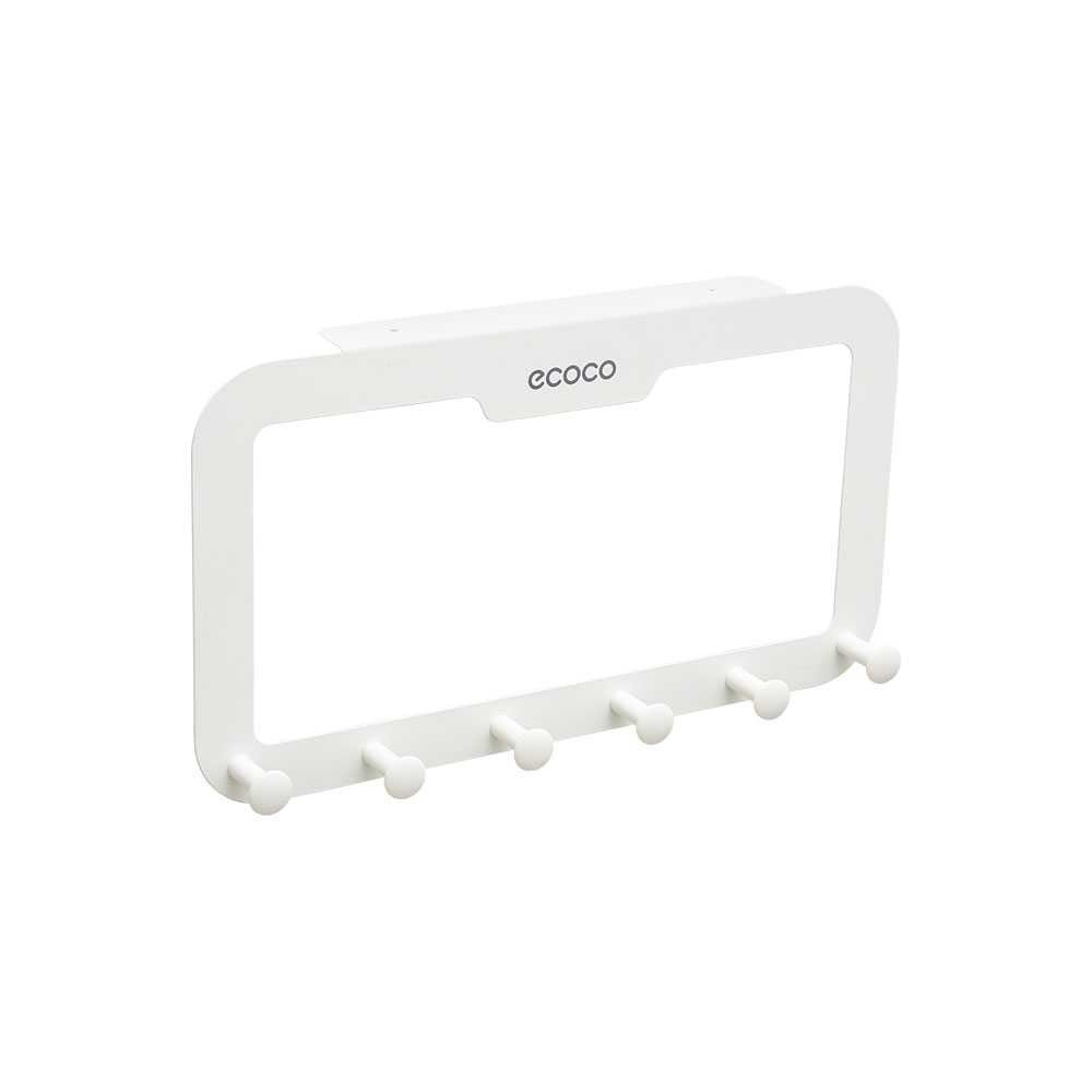 ecoco 門後掛勾 掛勾 掛衣架 門後掛鉤 掛鉤 掛衣勾 衣帽架 門後收納 門掛鉤 免打孔 門後掛衣架 掛衣 外套架-細節圖2