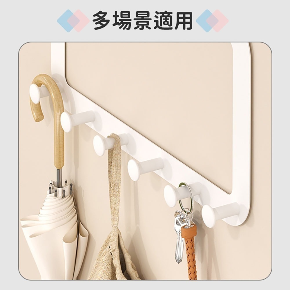 ecoco 門後掛勾 掛勾 掛衣架 門後掛鉤 掛鉤 掛衣勾 衣帽架 門後收納 門掛鉤 免打孔 門後掛衣架 掛衣 外套架-細節圖9