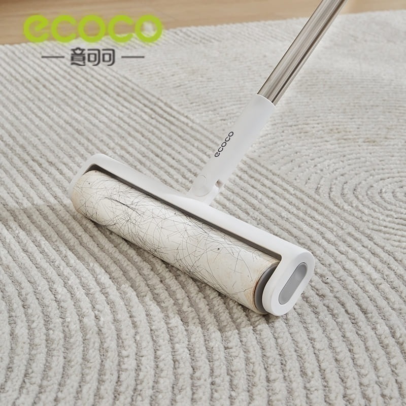 ecoco 加長型 可撕式黏毛器 滾筒黏毛器 黏毛器 寵物黏毛器 清潔 除塵黏毛 除塵 黏毛紙 黏毛滾輪 長柄除塵滾筒-細節圖8