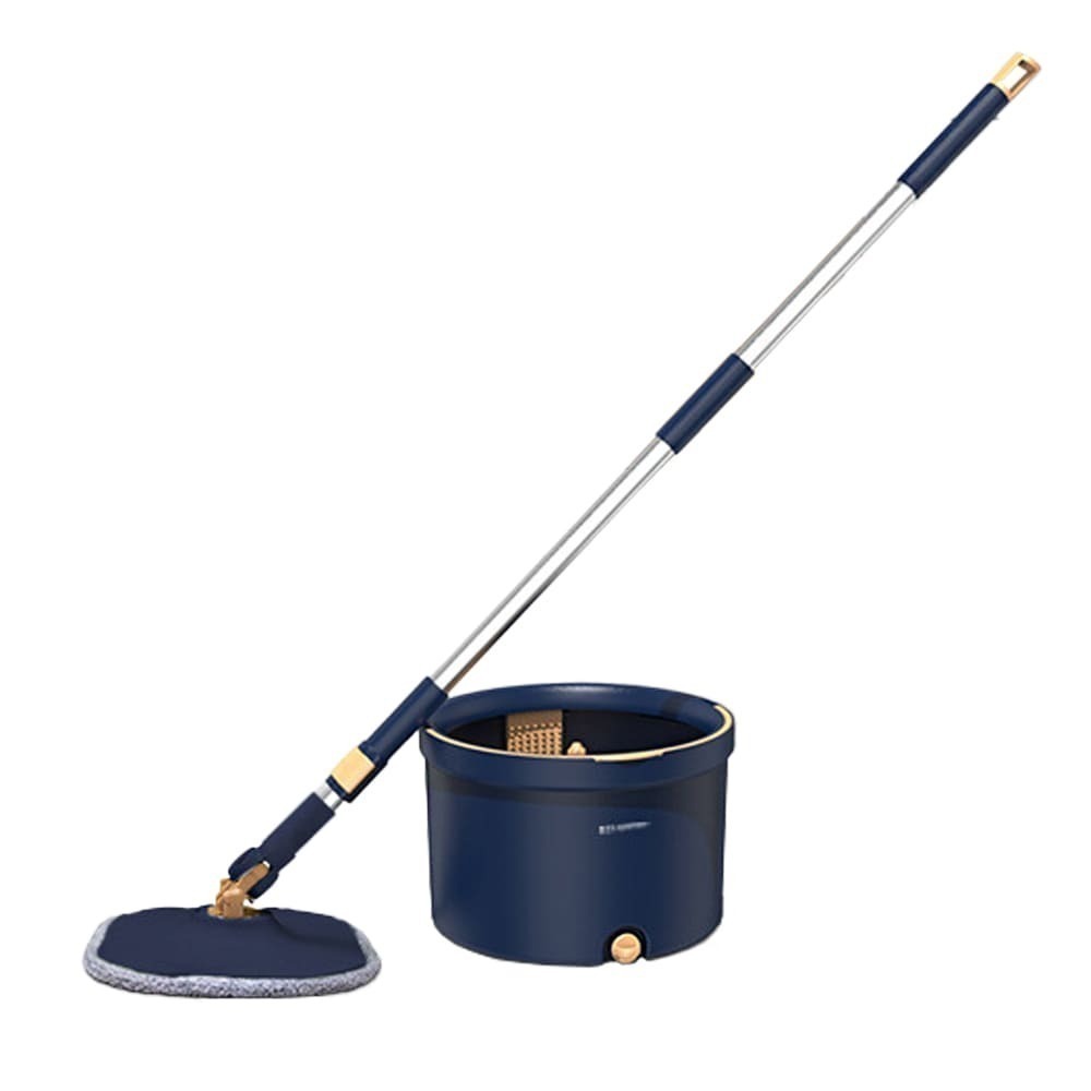 美添樂 淨污分離豪華拖把組 乾濕二用 淨污分離 旋轉拖把 懶人拖把 平板拖 吸水拖把 清潔 去汙 去污 拖把-細節圖2