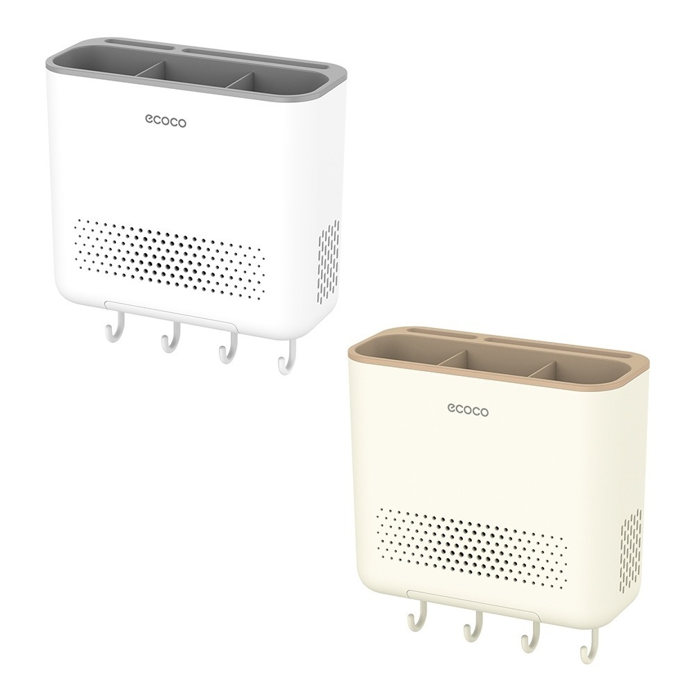 意可可 ecoco｜筷子收納架 壁掛式 餐具筒 餐具架 筷子架 刀具架 筷子桶 置物架 收納架 廚房置物架 餐具收納-細節圖2